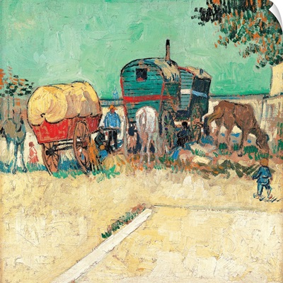 Encampment of Gypsies with Caravans, by Vincent Van Gogh, 1888. Musee d'Orsay, Paris