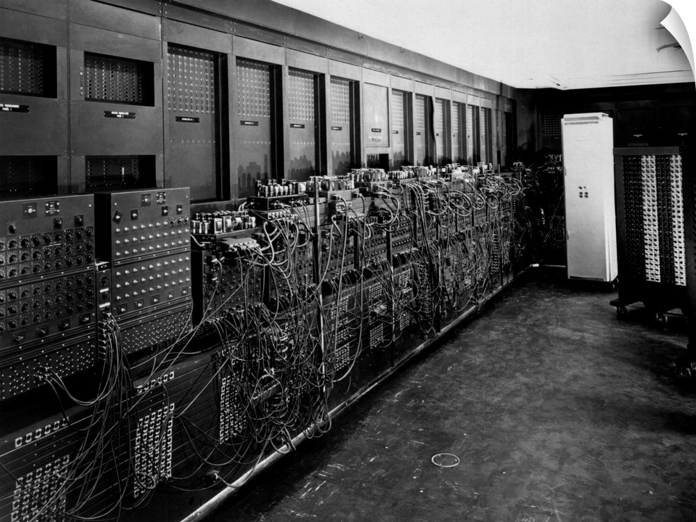 ENIAC computer was the first general-purpose electronic digital computer. 'Electronic Numerical Integrator And Computer' w...
