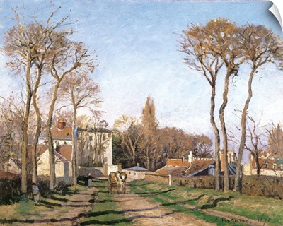 Entrance to the Village of Voisins, by Camille Pissarro, 1872. Musee d'Orsay