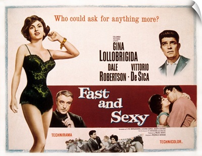 Fast and Sexy - Vintage Movie Poster