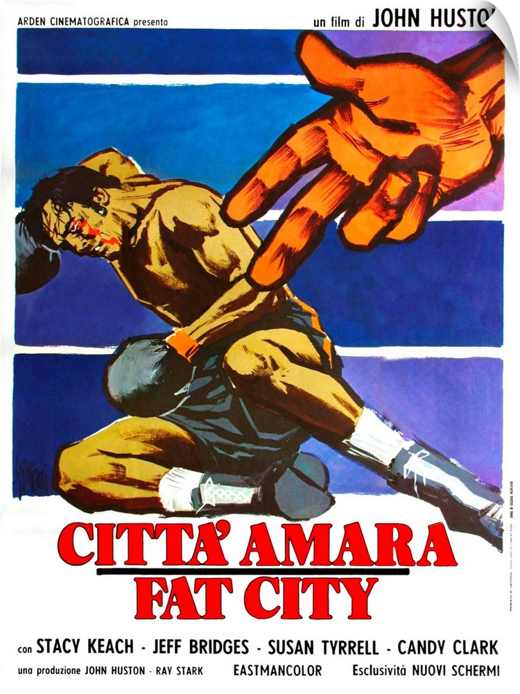Fat City, (aka Citta' Amara), Italian Poster Art, 1972.