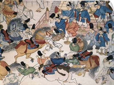 Feast in Front of a Palace, Japanese art