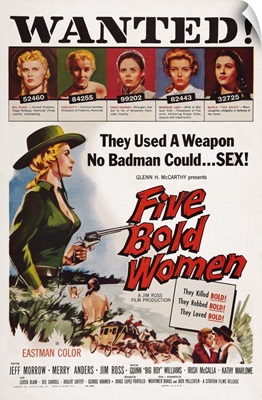 Five Bold Women, US Poster Art, 1960