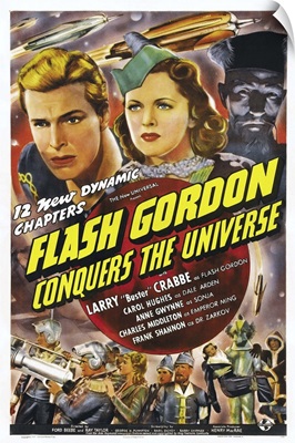 Flash Gordon Conquers The Universe - Vintage Movie Poster