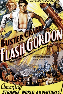 Flash Gordon - Vintage Movie Poster