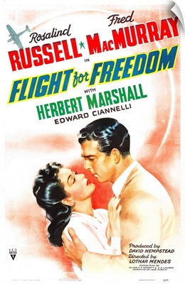 Flight For Freedom - Vintage Movie Poster