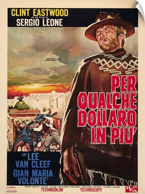 For A Few Dollars More, 1967 Italian Poster Art, 1965