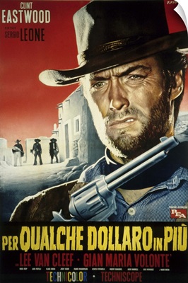 For a Few Dollars More - Vintage Movie Poster (Italian)