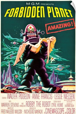 Forbidden Planet - Vintage Movie Poster