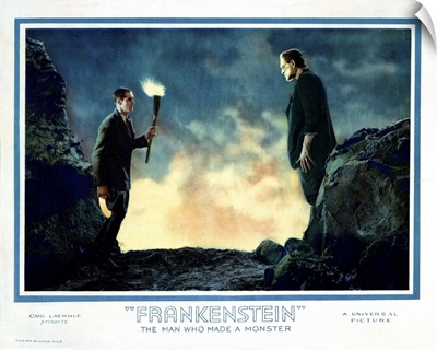 Frankenstein, US Lobbycard, Colin Clive, Boris Karloff, 1931