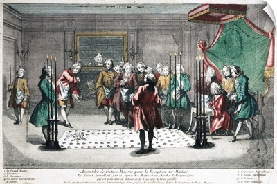 Freemasonry Assembly to receive the Masters, Leonard Gabanon, 1740