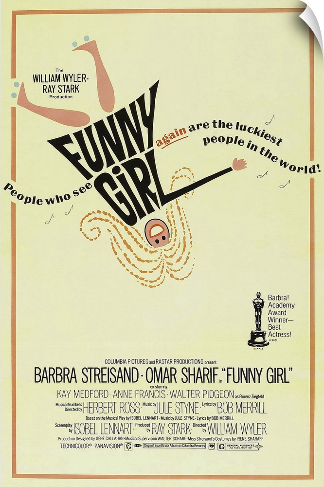 Funny Girl - Vintage Movie Poster