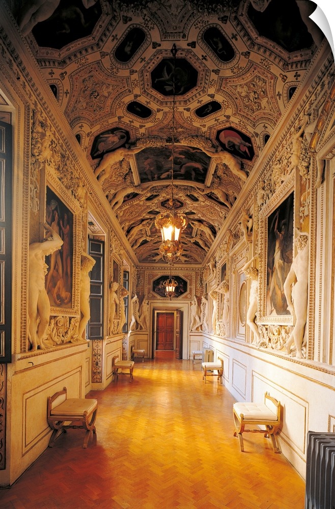 Gallery of the stucco, by Mazzoni Giulio, 16th Century, 1548 -1560, - Italy, Lazio,Rome, Palazzo Spada. (155574) Everett C...