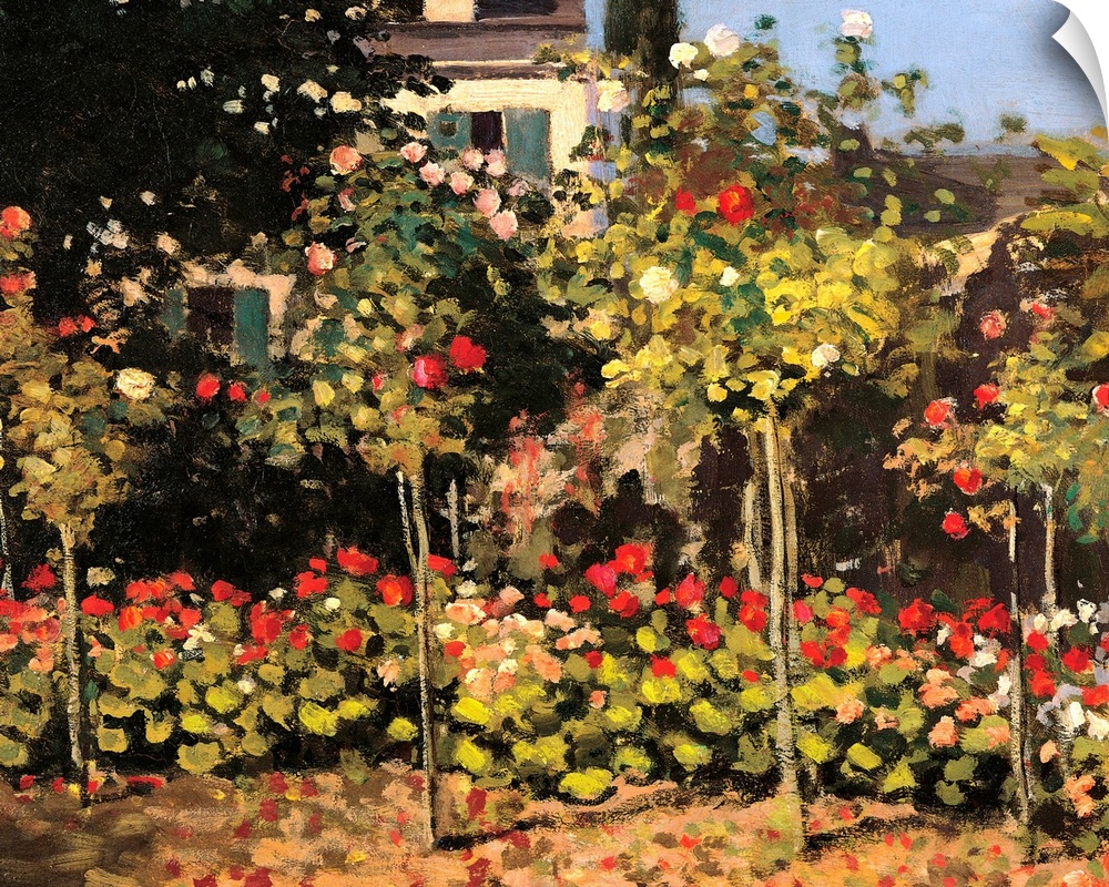 Garden at Sainte Adresse, by Claude Monet, 1866, 19th Century, oil on canvas, cm 65 x 54 - France, Ile de France, Paris, M...