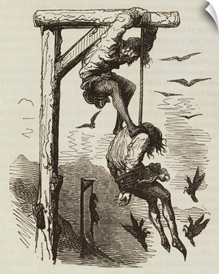 Gargantua and Pantagruel. Uses of Pantagruelion. Illustration by Paul Gustave Dore
