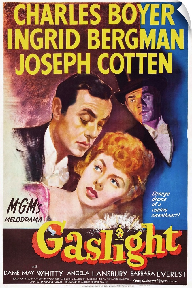 Gaslight - Vintage Movie Poster