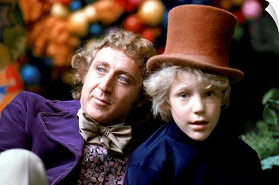 Gene Wilder and Peter Ostrum in Willy Wonka And The Chocolate Factory - Movie Still