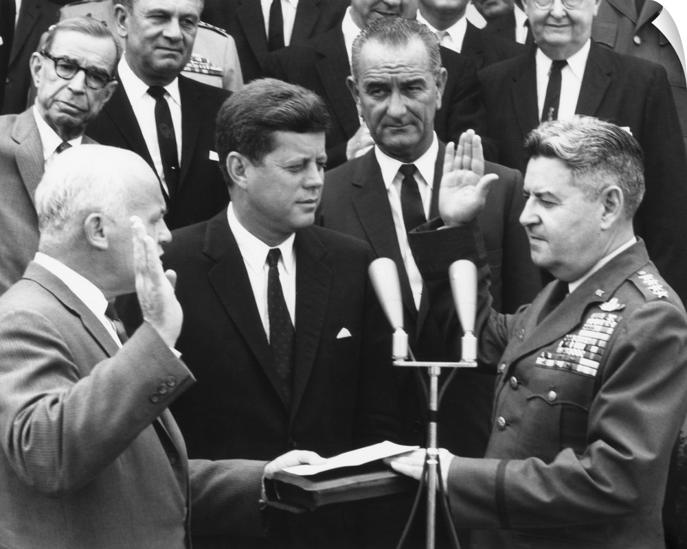 General Curtis LeMay is sworn in as Air Force Chief of Staff, June 30, 1961. President Kennedy refused his reckless advice...