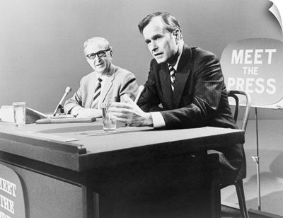 George H. W. Bush on 'meet the Press' TV program in 1971