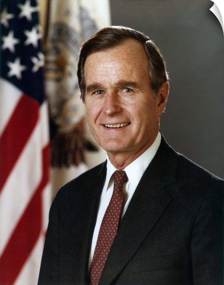 George H.W. Bush, Vice President during the Ronald Reagan Administration. Official portrait for the First Term from Jan 19...