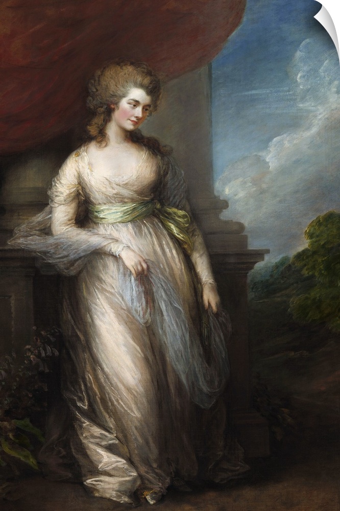 Georgiana, Duchess of Devonshire, by Thomas Gainsborough, 1783, English painting, oil on canvas. Keira Knightley starred i...