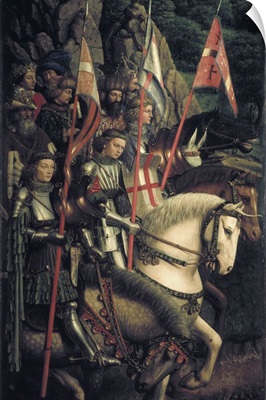 Ghent Altarpiece, Knights of Christ, Detail, 1425-32