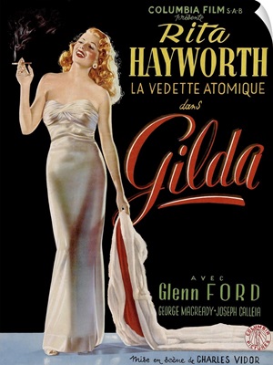 Gilda, Belgian Poster, Rita Hayworth, 1946