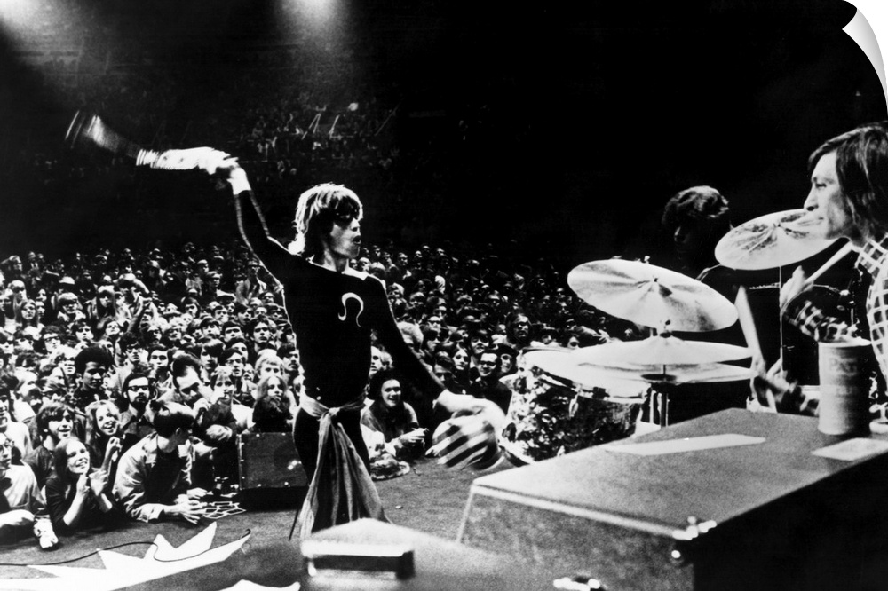 Gimme Shelter, Mick Jagger, Charlie Watts, 1970.
