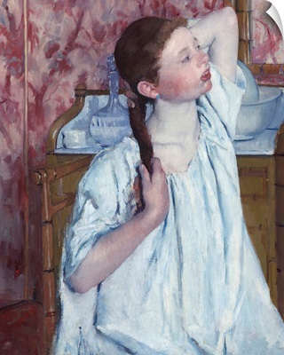 Girl Arranging Her Hair, by Mary Cassatt, 1886