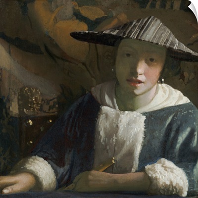 Girl with a Flute, by Johannes Vermeer, c. 1665-70