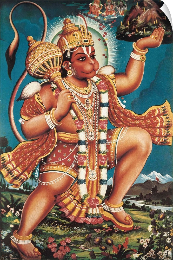 God Hanuman. Hindu art. .. AISA/Everett Collection