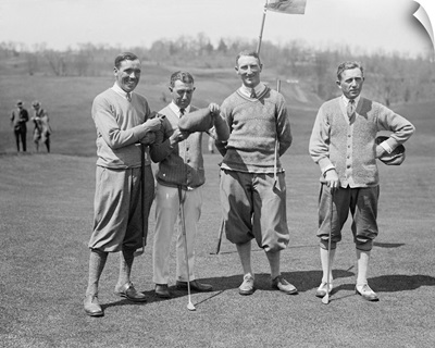 Golfers J.W. Ockenden, Fred McLeod, Arthur S. Havers, Jock Hutchison