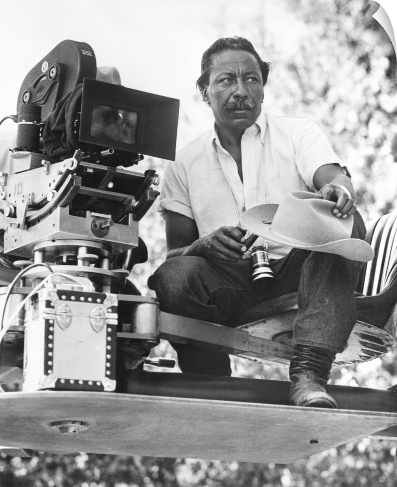 Gordon Parks, Jr., filming his autobiographical novel, The Learning Tree, in 1969. Parks also wrote the screenplay and com...