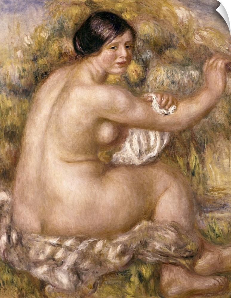 RENOIR, Pierre-Auguste (1841-1919). Great Sitting Nude. 1912. Impressionism. Oil on canvas. BRAZIL. Sao Paulo. Sao Paulo M...