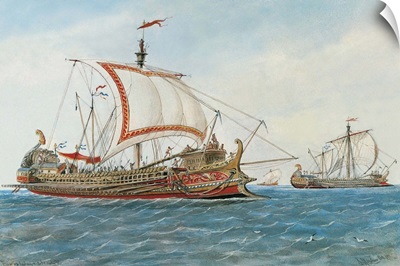 Greek trireme warship