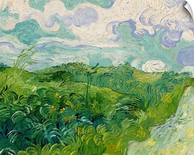 Green Wheat Fields, Auvers, by Vincent van Gogh, 1890