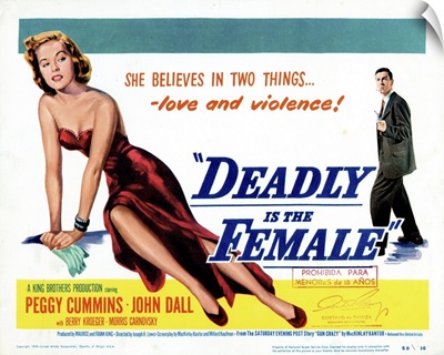 Gun Crazy, Title Card, Peggy Cummins, John Dall, 1949