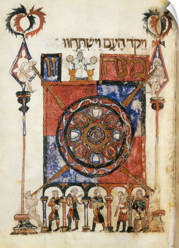 Haggad.., Hebrew codex of Catalan or Valencian origin (13th-14th c.). Miniature Painting. UNITED KINGDOM. London. The Brit...