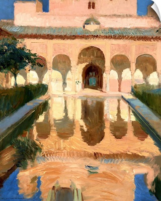 Hall of the Ambassadors, Alhambra, Granada, 1910, Spanish painting