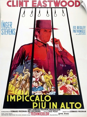Hang 'Em High, Clint Eastwood, Italian Poster Art, 1968