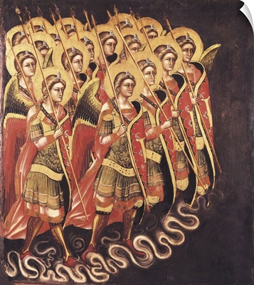 Heavenly Militia. ca. 1348 - 1354. Gothic art. Ridolfo Guariento