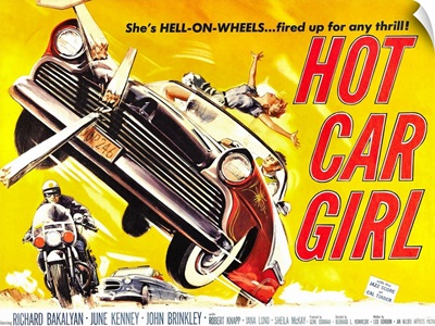 Hot Car Girl - Vintage Movie Poster