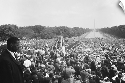 Huge crowd viewed during the March on Washington, Aug 28, 1963