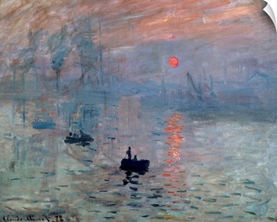 Impression, Sunrise, 1872, By French impressionist Claude Monet