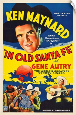 In Old Santa Fe - Vintage Movie Poster