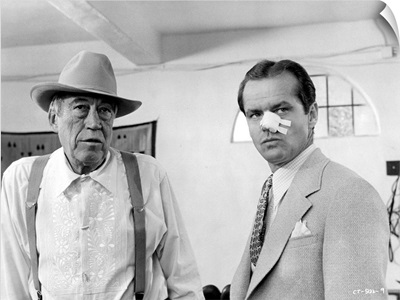 Jack Nicholson and John Huston in Chinatown - Movie Still