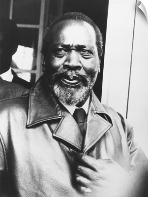 Jome Kenyatta after he was released from 7 years in prison on August 14, 1961