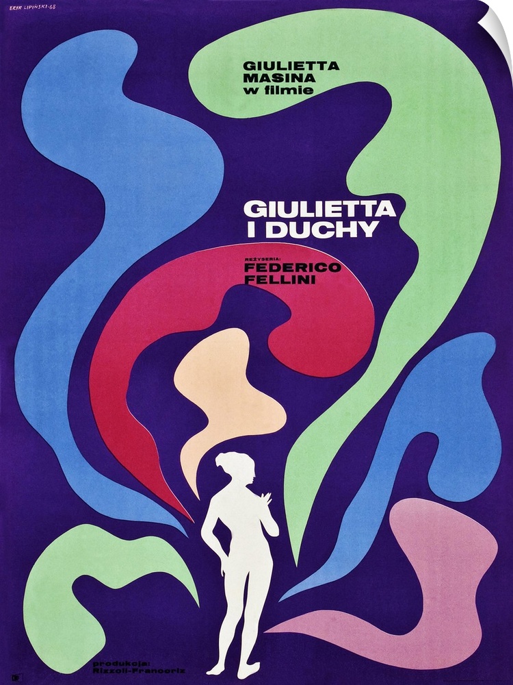 Juliet Of The Spirits, (aka Giulietta I Duchy), Polish Poster Art, 1965.