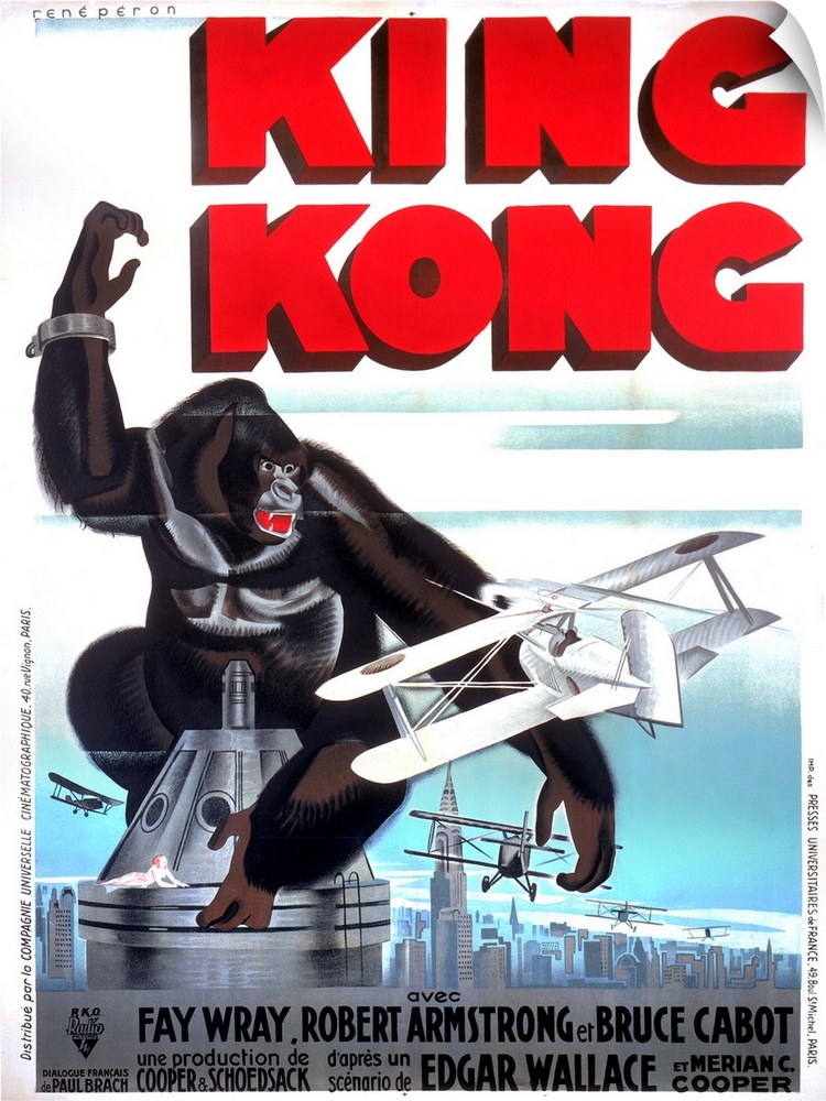 King Kong, French Poster Art, 1933.