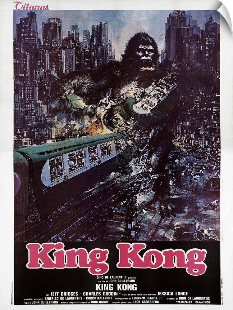 King Kong, Italian Poster Art, 1976.